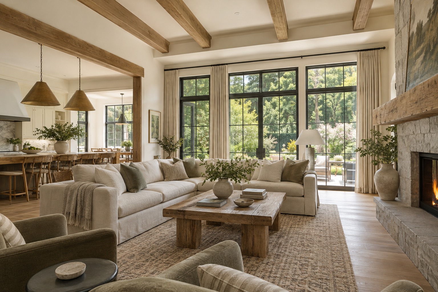 Warm living room design inspiration
